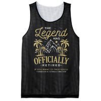 The Legend Has Retired Consulting Fee Veteran Consultant Mesh Reversible Basketball Jersey Tank