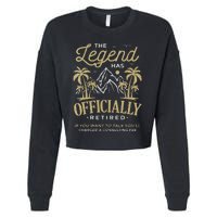 The Legend Has Retired Consulting Fee Veteran Consultant Cropped Pullover Crew