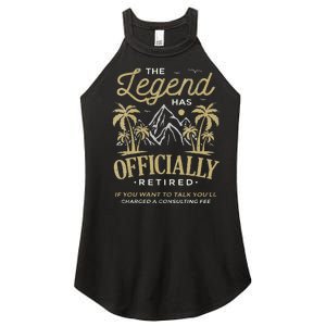 The Legend Has Retired Consulting Fee Veteran Consultant Women's Perfect Tri Rocker Tank