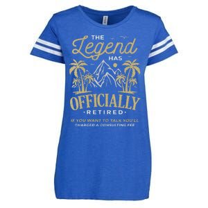 The Legend Has Retired Consulting Fee Veteran Consultant Enza Ladies Jersey Football T-Shirt