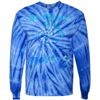 This Loves Horses Equestrian Rider Horseback Riding Mom Gift Tie-Dye Long Sleeve Shirt