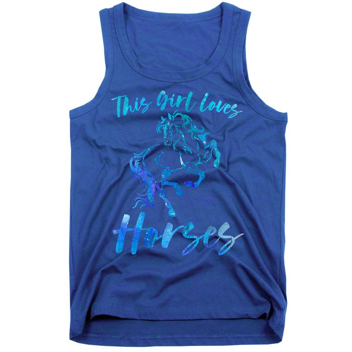 This Loves Horses Equestrian Rider Horseback Riding Mom Gift Tank Top