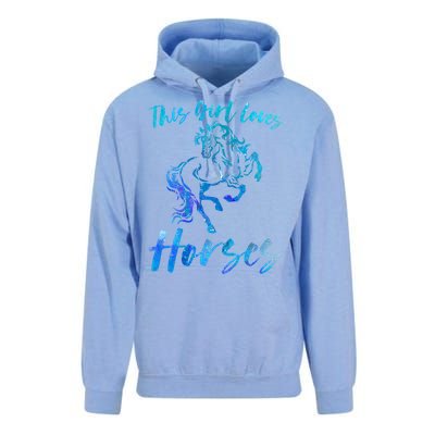 This Loves Horses Equestrian Rider Horseback Riding Mom Gift Unisex Surf Hoodie