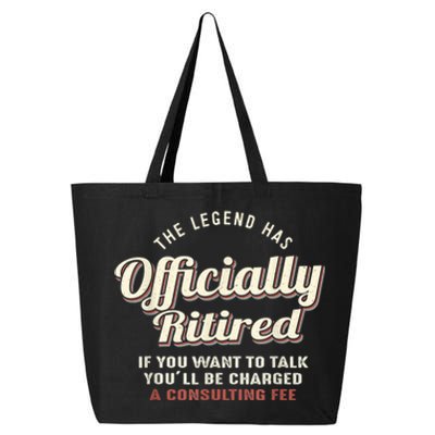 The Legend Has Officially Retired Tee Funny Retirement 25L Jumbo Tote