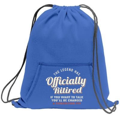 The Legend Has Officially Retired Tee Funny Retirement Sweatshirt Cinch Pack Bag