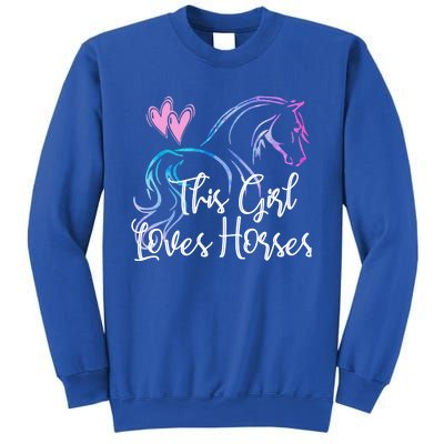 This Loves Horses Horseback Riding Equestrian Rider Mom Great Gift Sweatshirt