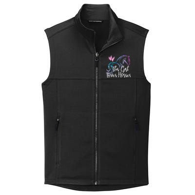 This Loves Horses Horseback Riding Equestrian Rider Mom Great Gift Collective Smooth Fleece Vest