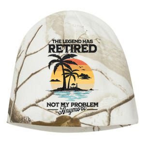 The Legend Has Retired Not My Problem Anymore Kati - Camo Knit Beanie