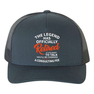 The Legend Has Retired Officer Officially Retirement Yupoong Adult 5-Panel Trucker Hat