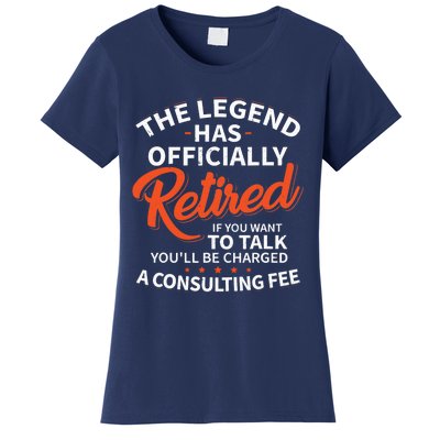 The Legend Has Retired Officer Officially Retirement Women's T-Shirt