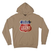 The Legend Has Retired 2025 Vintage Retro Retirement Hoodie