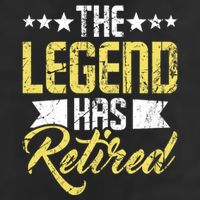 The Legend Has Retired Retirement Retiree Pension Retiring Adult Drive Performance Visor