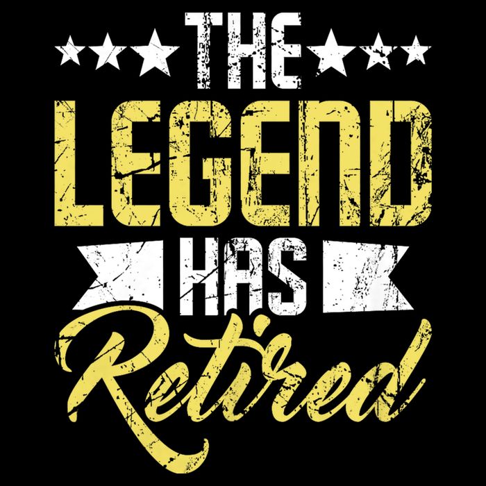 The Legend Has Retired Retirement Retiree Pension Retiring Drawstring Bag