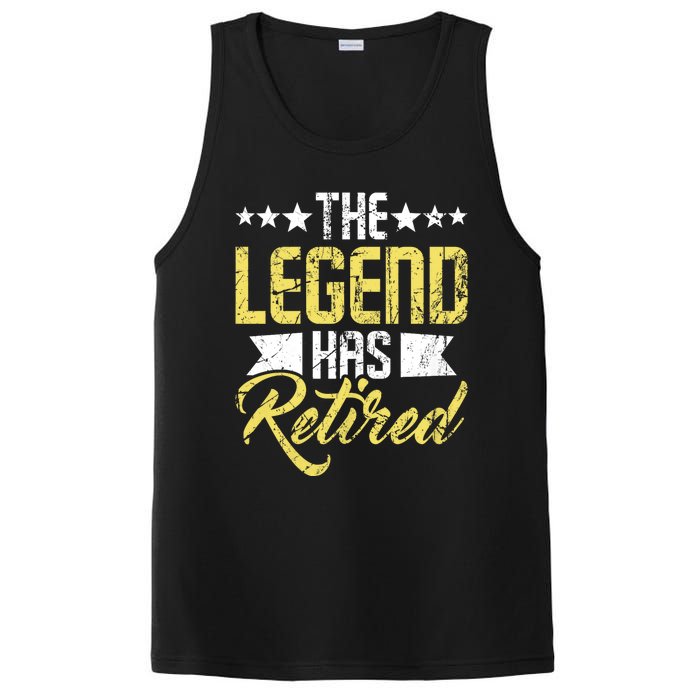 The Legend Has Retired Retirement Retiree Pension Retiring PosiCharge Competitor Tank