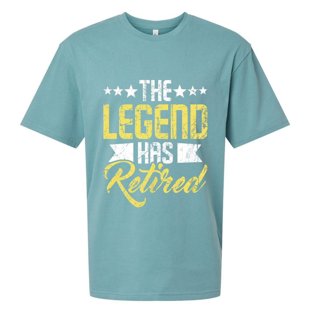 The Legend Has Retired Retirement Retiree Pension Retiring Sueded Cloud Jersey T-Shirt