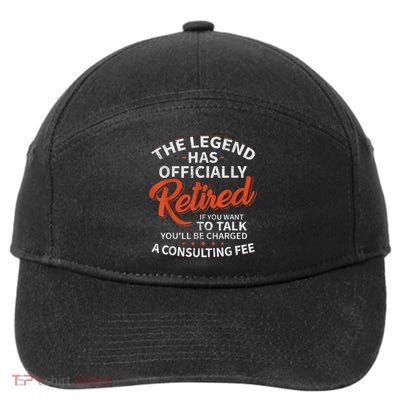 The Legend Has Retired  Officer Officially Retirement 7-Panel Snapback Hat