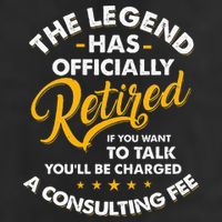 The Legend Has Ly Retired Talk Consultant Fee 7 Panel Mesh Trucker Snapback Hat