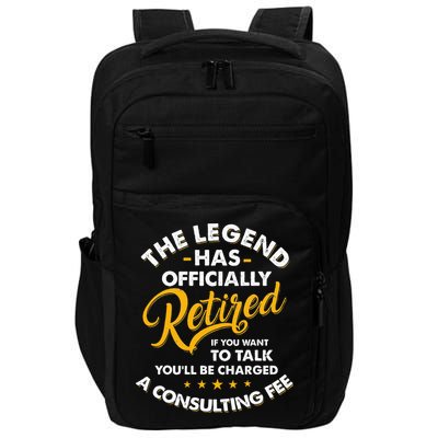 The Legend Has Ly Retired Talk Consultant Fee Impact Tech Backpack