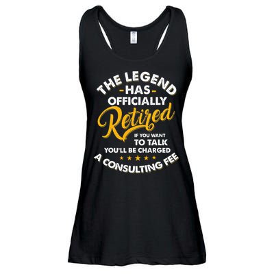 The Legend Has Ly Retired Talk Consultant Fee Ladies Essential Flowy Tank