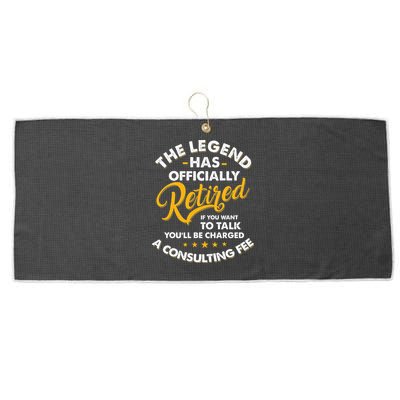 The Legend Has Ly Retired Talk Consultant Fee Large Microfiber Waffle Golf Towel