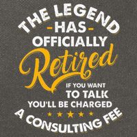 The Legend Has Ly Retired Talk Consultant Fee Cotton Canvas Backpack