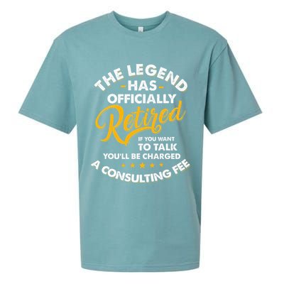 The Legend Has Ly Retired Talk Consultant Fee Sueded Cloud Jersey T-Shirt