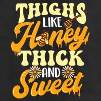 Thighs Like Honey Thick And Sweet Thick Thighs 7 Panel Mesh Trucker Snapback Hat