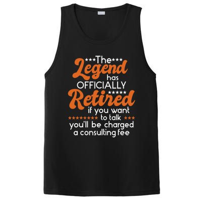 The Legend Has Officially Retired - Retiree Retirement PosiCharge Competitor Tank