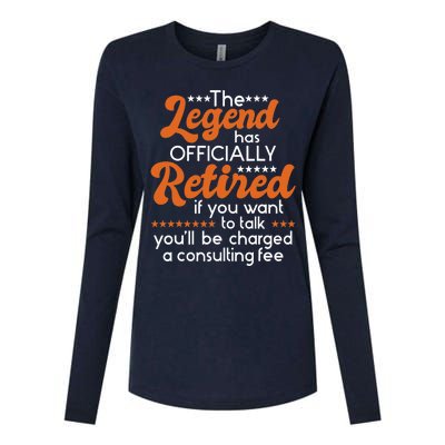 The Legend Has Officially Retired - Retiree Retirement Womens Cotton Relaxed Long Sleeve T-Shirt