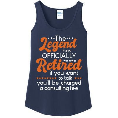 The Legend Has Officially Retired - Retiree Retirement Ladies Essential Tank