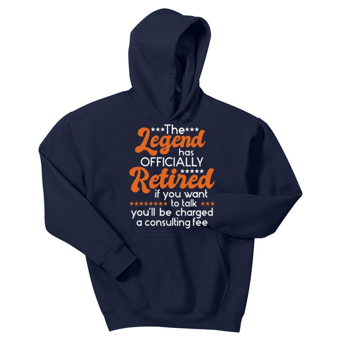 The Legend Has Officially Retired - Retiree Retirement Kids Hoodie