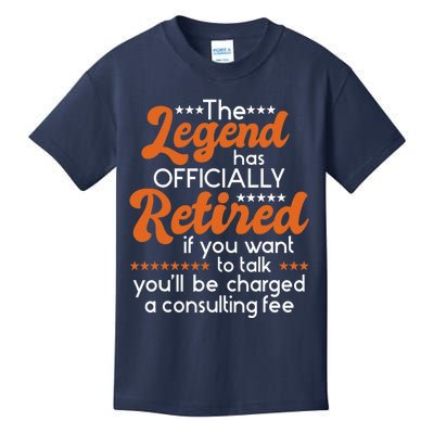 The Legend Has Officially Retired - Retiree Retirement Kids T-Shirt