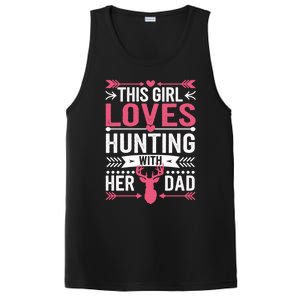 This Loves Hunting With Her Dad Cute Gift PosiCharge Competitor Tank