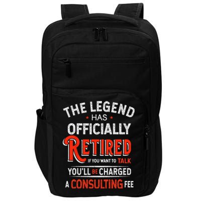 The Legend Has Retired For All Officer Officially Retirement Impact Tech Backpack