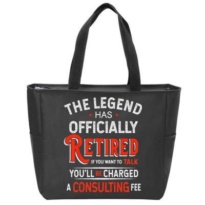 The Legend Has Retired For All Officer Officially Retirement Zip Tote Bag