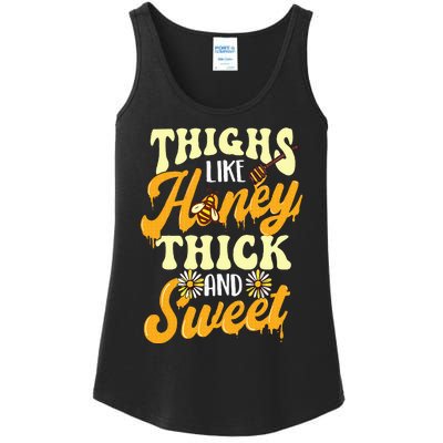 Thighs Like Honey Thick And Sweet Thick Thighs Ladies Essential Tank