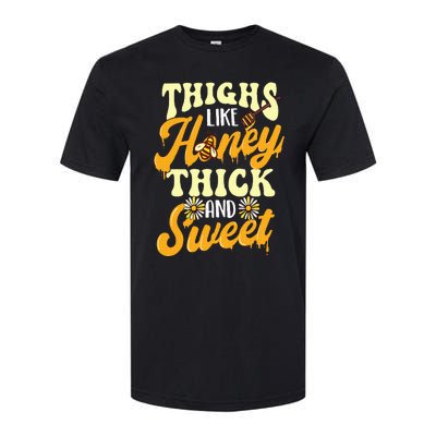 Thighs Like Honey Thick And Sweet Thick Thighs Softstyle CVC T-Shirt