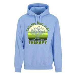 Tree Lover Hugging Trees Is My Therapy Unisex Surf Hoodie