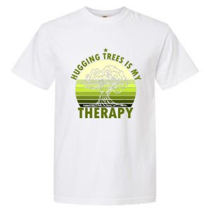 Tree Lover Hugging Trees Is My Therapy Garment-Dyed Heavyweight T-Shirt