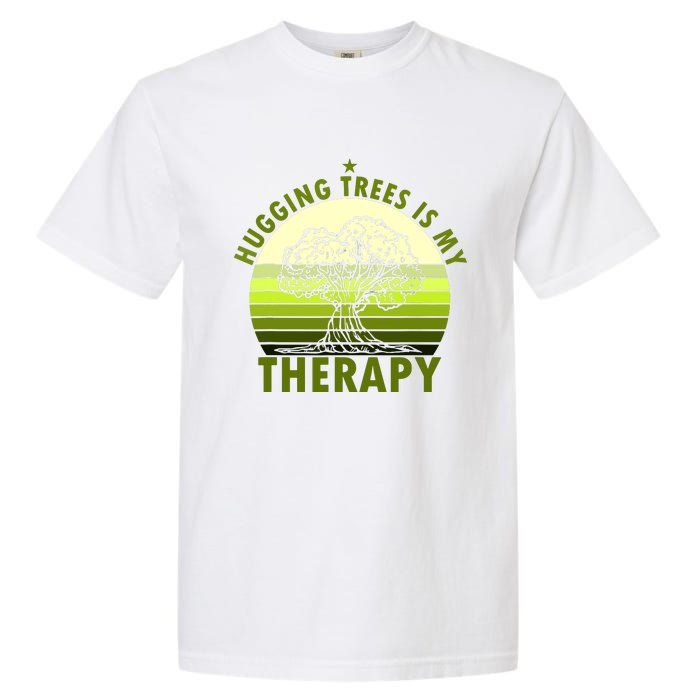 Tree Lover Hugging Trees Is My Therapy Garment-Dyed Heavyweight T-Shirt