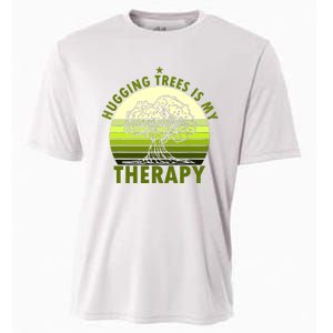 Tree Lover Hugging Trees Is My Therapy Cooling Performance Crew T-Shirt