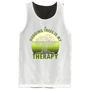 Tree Lover Hugging Trees Is My Therapy Mesh Reversible Basketball Jersey Tank