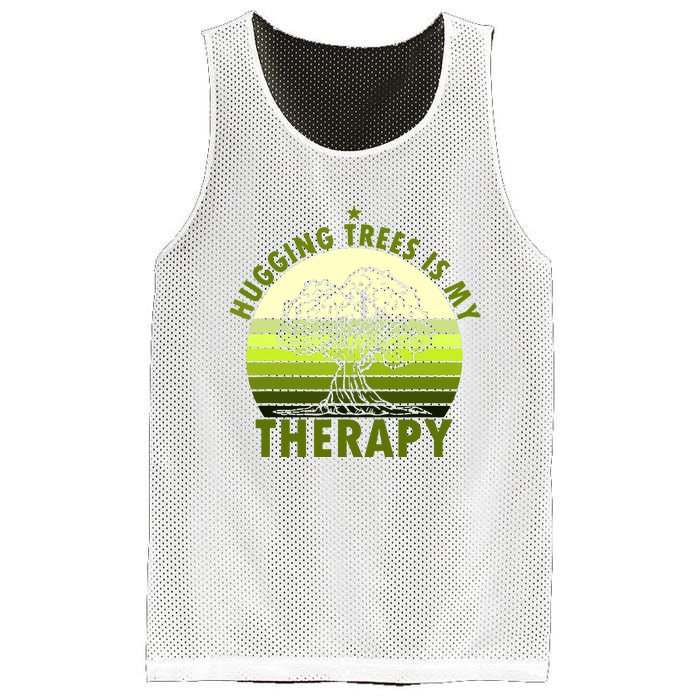 Tree Lover Hugging Trees Is My Therapy Mesh Reversible Basketball Jersey Tank