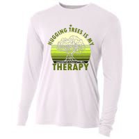 Tree Lover Hugging Trees Is My Therapy Cooling Performance Long Sleeve Crew