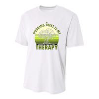 Tree Lover Hugging Trees Is My Therapy Youth Performance Sprint T-Shirt