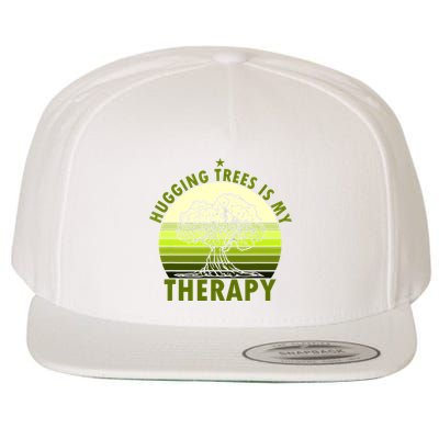 Tree Lover Hugging Trees Is My Therapy Wool Snapback Cap