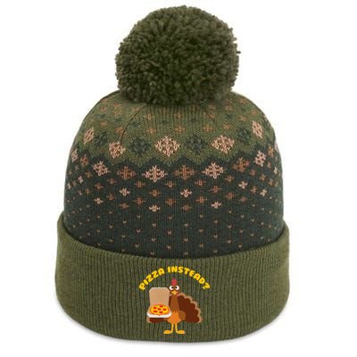 Turkey Lets Have Pizza Instead Thanksgiving The Baniff Cuffed Pom Beanie