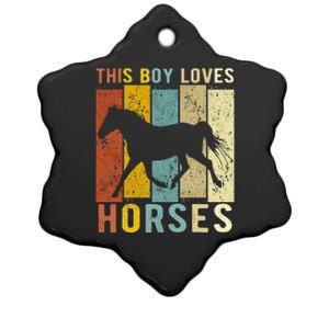 This Loves Horses Horse Ceramic Star Ornament