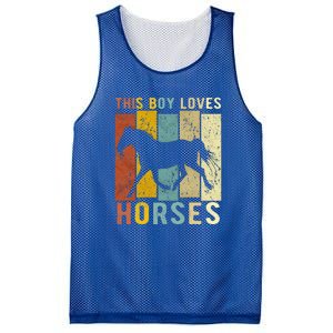 This Loves Horses Horse Mesh Reversible Basketball Jersey Tank