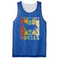 This Loves Horses Horse Mesh Reversible Basketball Jersey Tank